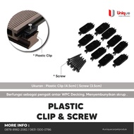 WPC Decking Accessories Outdoor Plastic Clip Decking Floor Pool