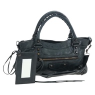 BALENCIAGA The First 手提包 皮革 2way 黑色 103208 正品 yk20881M