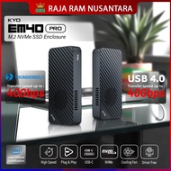 KYO EM40 PRO 40Gbps M.2 NVMe Thunderbolt 3/4 USB-C USB 4.0 SSD Enclosure NVMe CASE SSD PORTABLE 1TB 