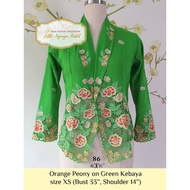 Size XS: Peranakan Nyonya Kebaya High Quality (Flowers)