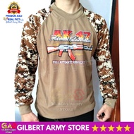 Gilbert ARMY STORE Long Sleeve Striped T-Shirt Variations Reglan Digital Desert Tan Desert Picture A