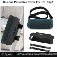 Silicone Cover Case for JBL Flip 7 Portable Bluetooth Speaker, Protective Carrying Holder for JBL Fl