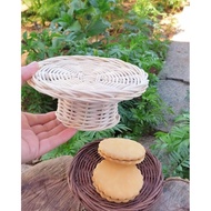 Cake tier Fruit Bread stand Cake stand From Rattan