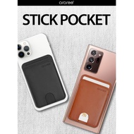 [SG] Stick Pocket - Real Calf Leather Handmade Genuine Card Holder Wallet Credit Translink Ezlink Case Storage Pad