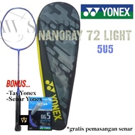 Yonex Nanoray 72 Light Blue 5U G5 Badminton Racket Original