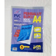 PVC A4 Pembalut Buku 5pcs PVC A4 Book Cover 5pcs