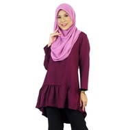 Aqeela Empire Gathers Top - Magenta qb103a