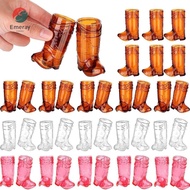 EMERAY 10Pcs Mini Cowboy Boot Glasses, Plastic 1 Oz Western Cowboy Glasses,  Transparent Shot Glasse