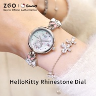 ZGO x Sanrio HelloKitty Watch For Woman Waterproof Luxury Elegant Bracelet Jam Tangan Wanita Birthda