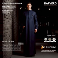 Jubah Gamis Pria Muslimin Katun TOYOBO Premium Lengan Panjang Bonus peci & tasbih - Light Grey