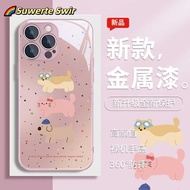 Polka Dot Dachshund Samsung S25ultra Phone Case GALAXYS25+Glass s24/s23 Shock-resistant A72/a90