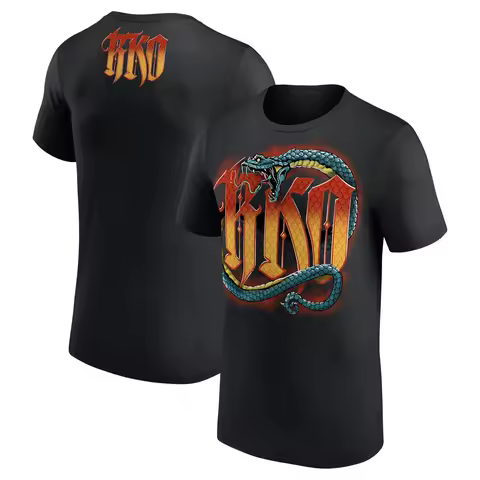 New Summer Men's Black Randy Orton Viper Bite 3D Printed T-shirt Short Sleeved Sports High-end Neutr