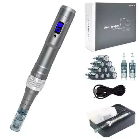 Derma Pen X9 Derma Roller Pen for Women Men, Microneedles Pen Derma Roller kit- 0.2 mm