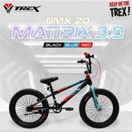 Sepeda Bmx 20 X 3.0 Ban Jumbo Trex Matrix Besi Tebal V.Brake N Cakram