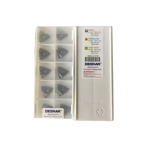 100% Original Deskar Threading Turning Tools Insert - 22IR/22ER Series (N60/N55, 3.5-6.0ISO, 4TR-6TR