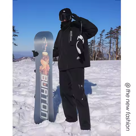 -35 Degree Ski Set Winter Plus Size S-5XL Men's and Women's Winter Snowboard Ski Set Windproof and W