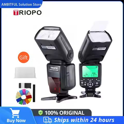 TRIOPO TR-988 TTL HSS High Speed Sync Camera Speedlite Flash for Canon and Nikon 6D 60D 550D 600D D8
