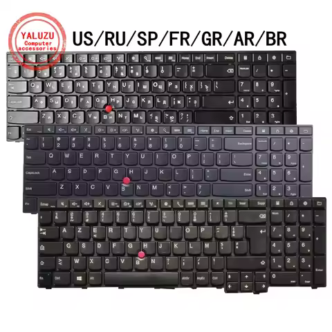 US/RU/SP/FR/GR/AR/BR English NEW Laptop Keyboard For Lenovo IBM Thinkpad E550 E555 E550C E560 E565