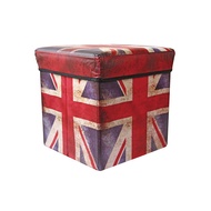 TROMSO 附蓋收納小方凳 英國國旗  1個