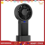 [Redpowderyan.] Portable Mini Fan with Solar & USB Charging 5-Speed Handheld Pocket Fan 5-Speed Hand