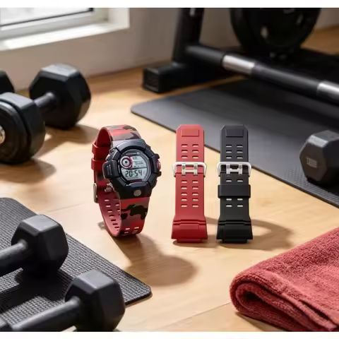 Silicone Rubber Watch Band For Casio G Shock GW9400 GW 9300 G-9200 Camouflage Color Strap Waterproof