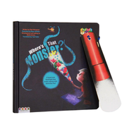 Bbird Publishing - Where's that Monster? 不怕黑夜 幼兒學習大繪本 | 那只怪獸在哪裡? | 3-6歲 兒童互動硬皮書｜科學認知 | 趣味百科 | 英文啓蒙繪本