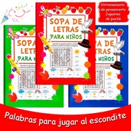 Spanish Word Search And Image Search Activity - Visual Word Books, Educational Home Supplies, New Ye
