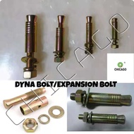 DYNA BOLT /EXPANSION BOLT 1/4 *50MM (12PCS)