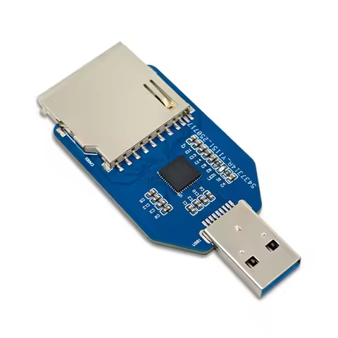 【B74A】GL3224 Chip USB3.0 Reader Module Mini 2-In-1 Dual Card Reader For SD+ TF Cards On-Board Dual R