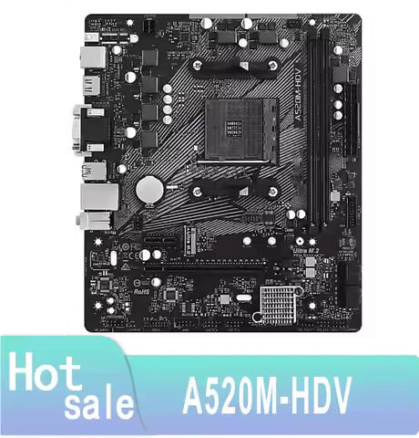A520M-HDV Socket AM4 A520 A520M Original Support 5600G 100% Testing normal operation ok
