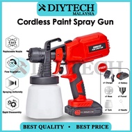 DIYTECH Cordless Electric Spray Gun 1200W 800ml High Power Paint Sprayer Disinfection Wireless Paint Spray Gun