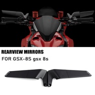For GSX-8s gsx 8s GSX Motorcycle Rearview Mirror New Winglet Invisible Rotatable Rearview Mirror sid