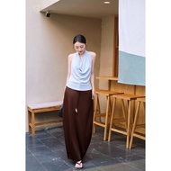 Nosbyn - Feminine Backless Collar Top - Cowl Top Backless Top