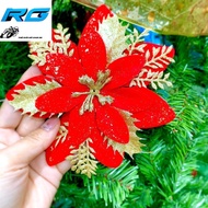 Poinsettia Flowers Used to Decorate Christmas Trees, Make New Year's Eve 14Cm in All Colors