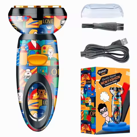 Kemei KM-RS503 Portable Usb Charging Electric Shaver Professional Rechargeable Shaver Machine For Me