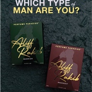 PERFUME PARADISE ALIFF RAKIB (FOR HIM) / AFTER FIGHT & THE CHAMP / PERFUME TAHAN 72 JAM