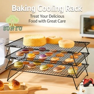 3Layers Stackable Cooling Rack Stainless Steel Non-Stick Holding Tray Cake Food Baking Rack