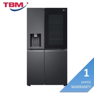[Klang Valley Delivery Only] LG GC-X257CQES Fridge Side By Side Smart Inverter Wifi N635L Matte Blac