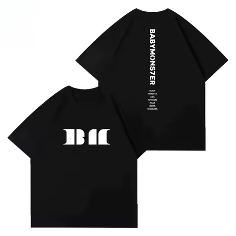 BABYMONSTER See You There T-shirt Kpop Fashion Summer Cotton Short Sleeve Tee Tops Men Women Hip Hop
