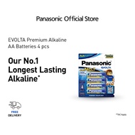 PANASONIC LR6EG/4B-EC Evolta Battery AA SIZE 4PCS Alkaline Battery Extra Power Anti-Leak Protection 
