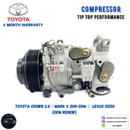 ✅6 Month Warranty✅ Toyota Crown 3.0 / Mark X 2011-2016 / Lexus IS250 Car Aircond Compressor (Oem Ren