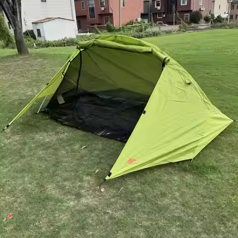 One Person Camping Tent Double Layer 3-Season Tent Cheap Backpack Tent