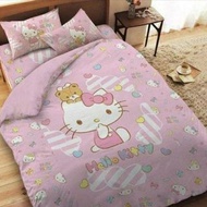 HELLO KITTY糖果熊雙人床包 床單 枕頭套 床包組 床單組 寢具 居家生活[雙人]《預購 優惠價》