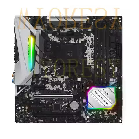 WYORESY FOR ASRock B450M Steel Legend Motherboard AMD B450 AM4 DDR4 M.2 Micro ATX for Ryzen