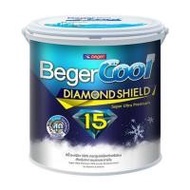 สีน้ำทาภายนอก BEGERCOOL DIAMONDSHIELD 15 #SW-8800 สี SUPER WHITE เนียน 1 แกลลอน (1220574)