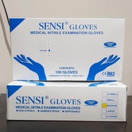 Gloves POWDER FREE Sension GLOVES / NON POWDER 100 PCS NITRILE Blue - M (Code