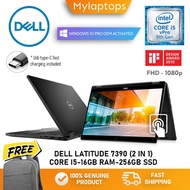 DELL LATITUDE 7390 - 2 IN 1 PREMIUM LAPTOP [CORE i5-8TH GEN / 16GB RAM RAM / UP TO 512GB PCIe SSD] F