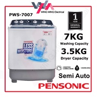 Pensonic 7KG Washing Machine Semi Auto Top Load Washer/Mesin Basuh Auto (PWS-7007) Mesin Basuh Manua