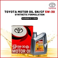 Toyota Genuine Engine Oil SN/CF 5W30 (4L) Minyak Engin 05W30