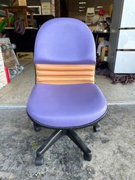 香榭二手家具*紫色皮革 升降辦公椅-電腦椅-活動椅-書桌椅-業務椅-開會椅-電競椅-油壓椅-主管椅-升降椅-麻將椅-椅子